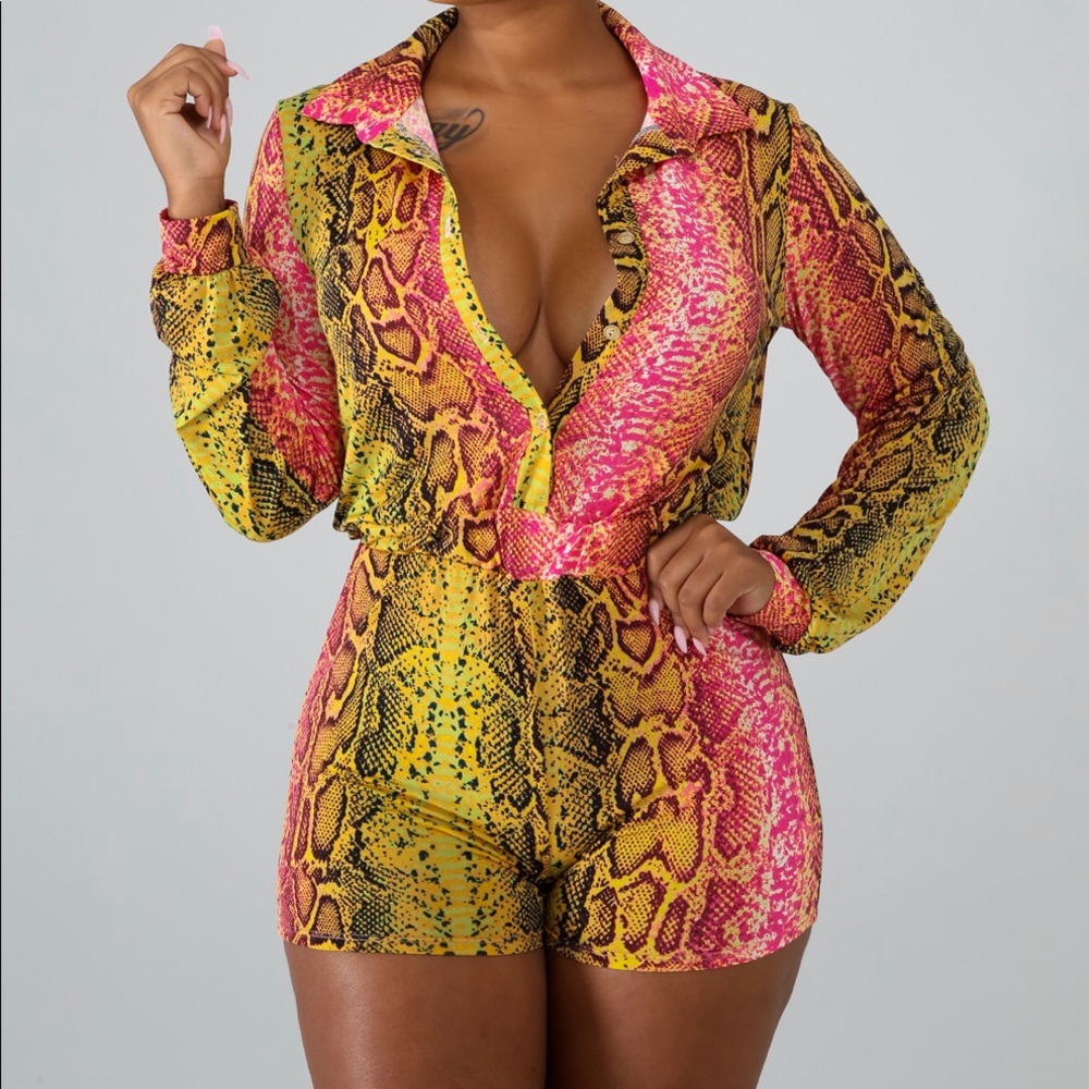 Snakeskin Romper